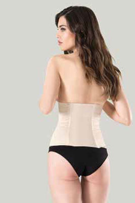 1 Size Reducing Hooked Underwire Waist Corset 3800 - Thumbnail