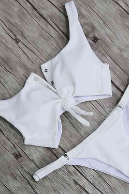 Angelsin Beyaz Bikini Alt - MS4210-8 - Thumbnail