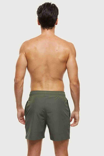 Erkek Basic Standart Boy Mayo Fermuarlı Cepli Deniz Şortu 