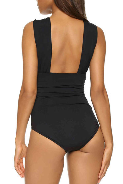 Angelsin TIN EFFECT Special Design Swimsuit Black - MS4298