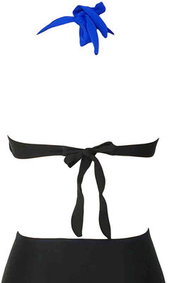 Angelsin Mavi Siyah Bikini üstü MS418987 - Thumbnail