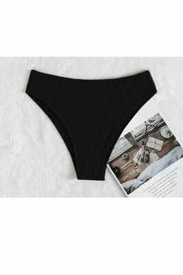 Angelsin Özel Fitilli Kumaş Yüksek Bel Bikini Altı - Thumbnail