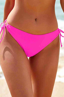 Angelsin Özel tasarım Bağlamalı Bikini Altı Pembe MS4193 - Thumbnail