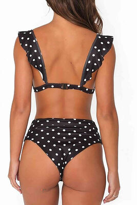 Angelsin Polka Dot Bikini Set Multi Color - MS4222 - Thumbnail