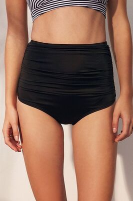 Angelsin Siyah Yüksek Bel Bikini Takım-MS4284 - Thumbnail