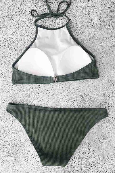 Angelsin Tankini Bikini Takım Yeşil-MS4148