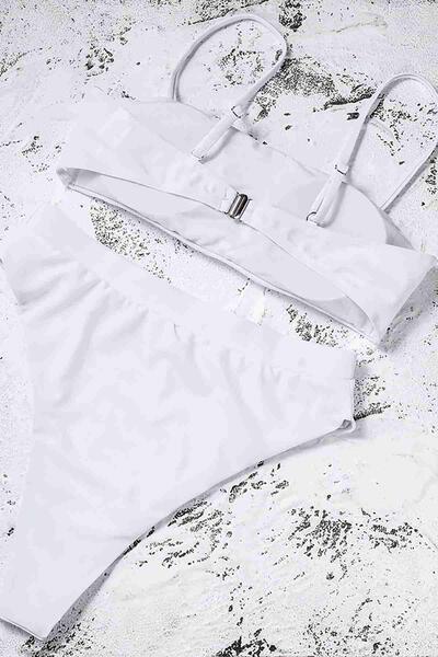 Angelsin V Kesim Yüksek Bel Bikini Altı Beyaz - MS41129-Beyaz