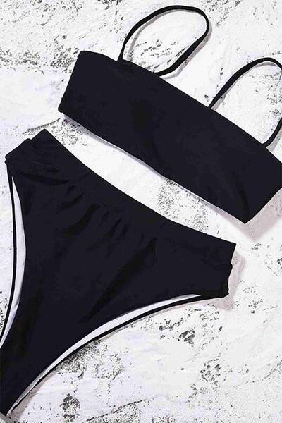 Angelsin V Kesim Yüksek Bel Bikini Altı Beyaz - MS41129-Beyaz