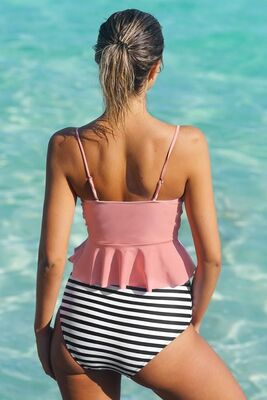Angelsin Yüksek Bel Bikini Takım MS4253 - Thumbnail