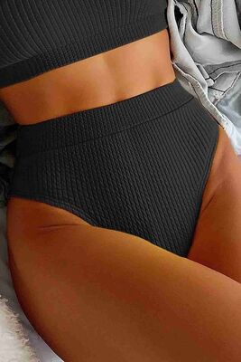 Angelsin Yüksek Bel Özel Kumaş BiKini Altı MS41748 - Thumbnail