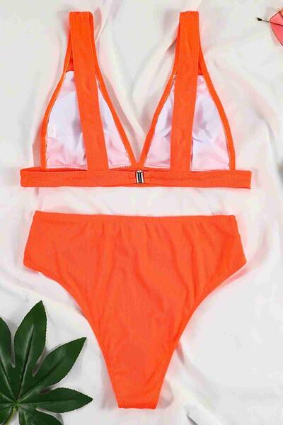 Angelsin Yüksel Bel Bikini Takım -MS4195