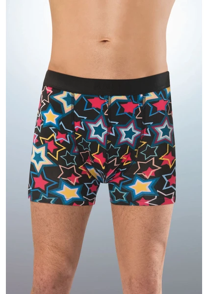 Anıt Lingerie Anıt 1267 Baskılı 3 Adet Erkek Boxer - 1