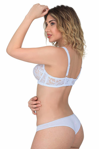 Underwire Minimizing Lace Bra 178