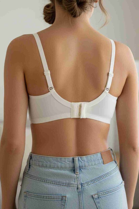 Balensiz Çıkarılabilir Pedli Lazer Kesim İzbırakmaz Sütyen Krem - 3