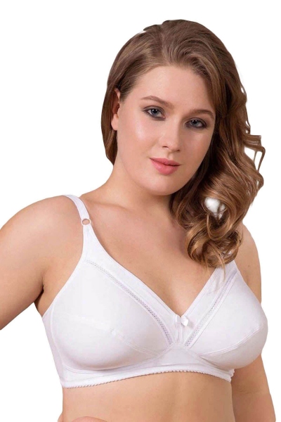 Non-Wired Cotton Minimizer Bra 3714 - Thumbnail