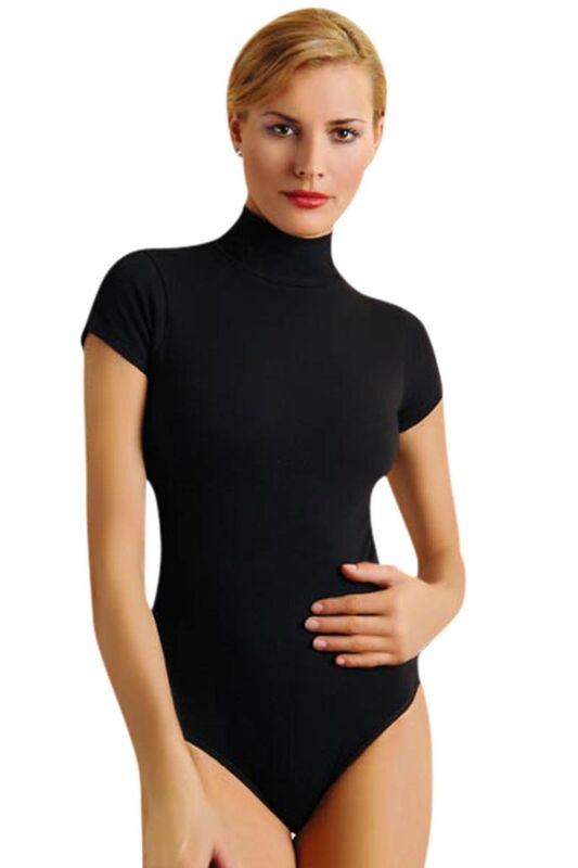 Balıkçı Yaka Kısa Kollu Çıtçıtlı Body 4056 - Anıt