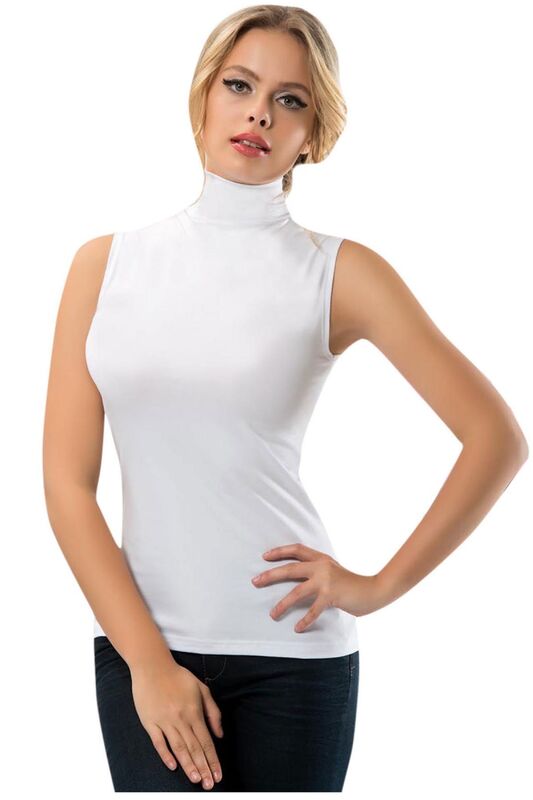 Balıkçı Yaka Kolsuz Bluz 2811 - 1