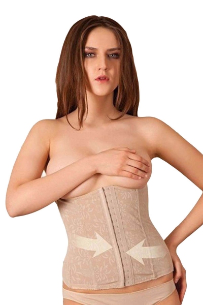 Waist Slimmer Front Hooked Corset 2507 - Thumbnail