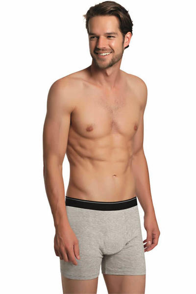 Beli Siyah Lastikli 3'lü Boxer 736