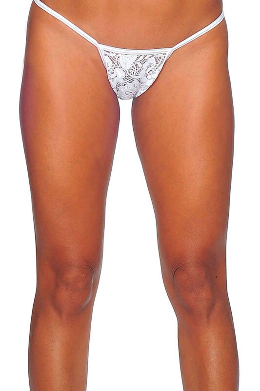Beyaz Dantel Tanga - 1
