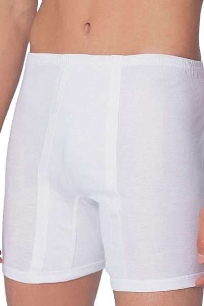 White Classic Cotton Boxer 0017 - Thumbnail