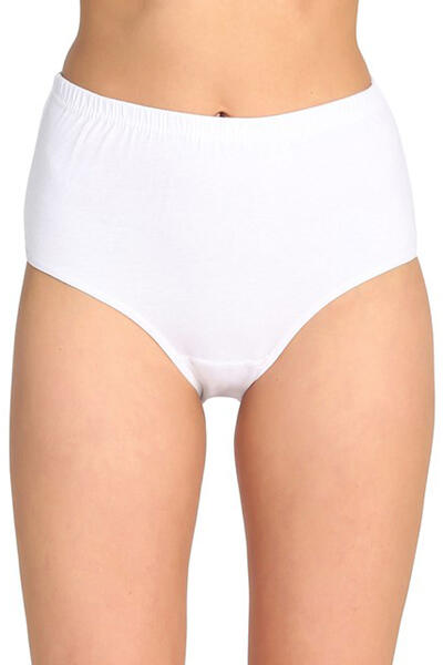 Women's White Ribana Bato Panties 12 Pieces Economic Package 0922