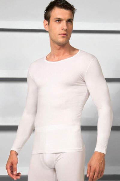 Crew Neck Long Sleeve Fit Mold Top Underwear 2955