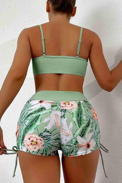 Büzgü Ayarlı Bikini Üstü