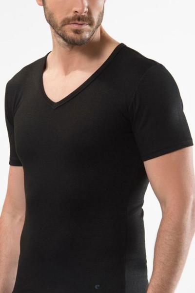 Cacharel Thermal Short Sleeve V-Neck Athlete 1602