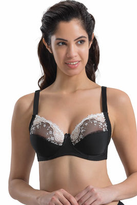 Lace Brocade Minimizing Bra 136 - Thumbnail