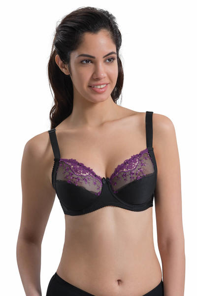 Lace Brocade Minimizing Bra 136