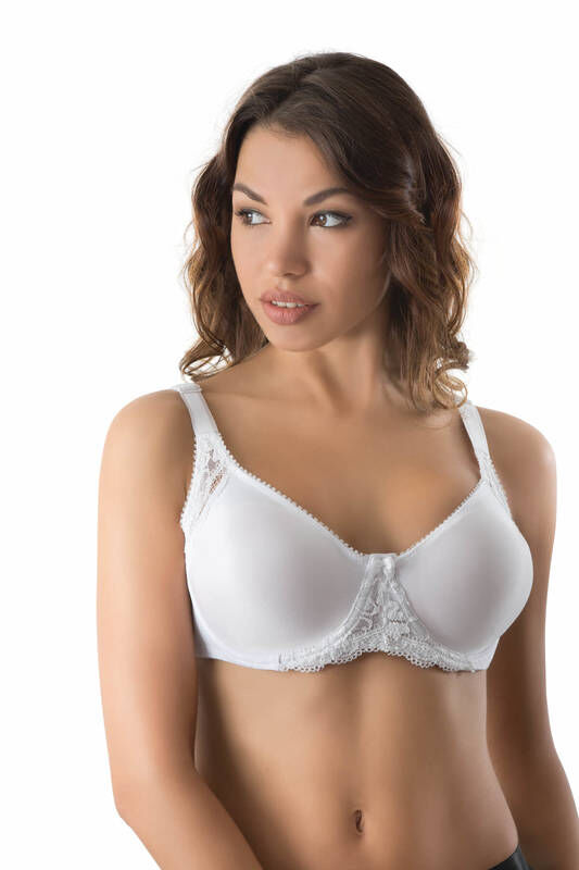 Lace Detailed Underwire Minimizer Bra 164 - 1