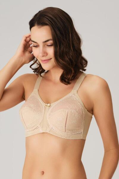 Lace Detailed Underwire Minimizing Bra 3717