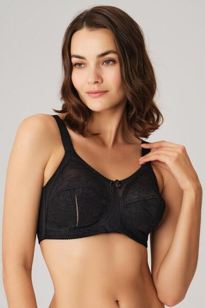Lace Detailed Underwire Minimizing Bra 3717