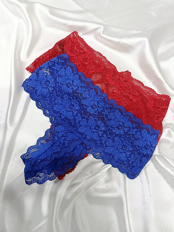 Venlisa Çapraz Bantlı Dantelli Yüksek Bel Tanga V6102 - 5