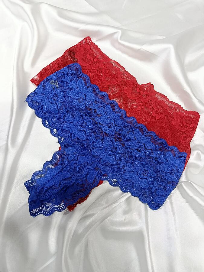 Venlisa Çapraz Bantlı Dantelli Yüksek Bel Tanga V6102 - 5