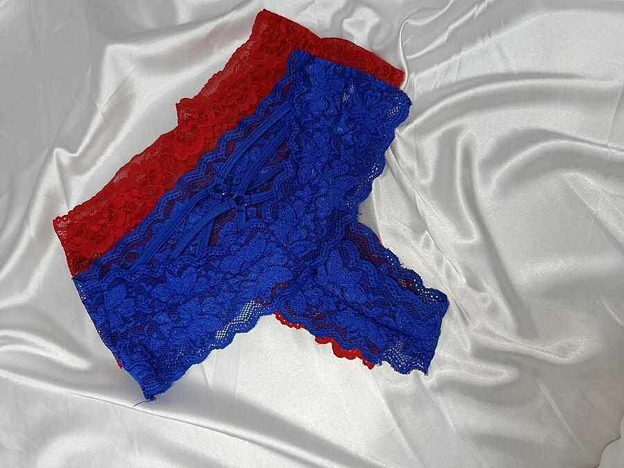 Venlisa Çapraz Bantlı Dantelli Yüksek Bel Tanga V6102 - 7