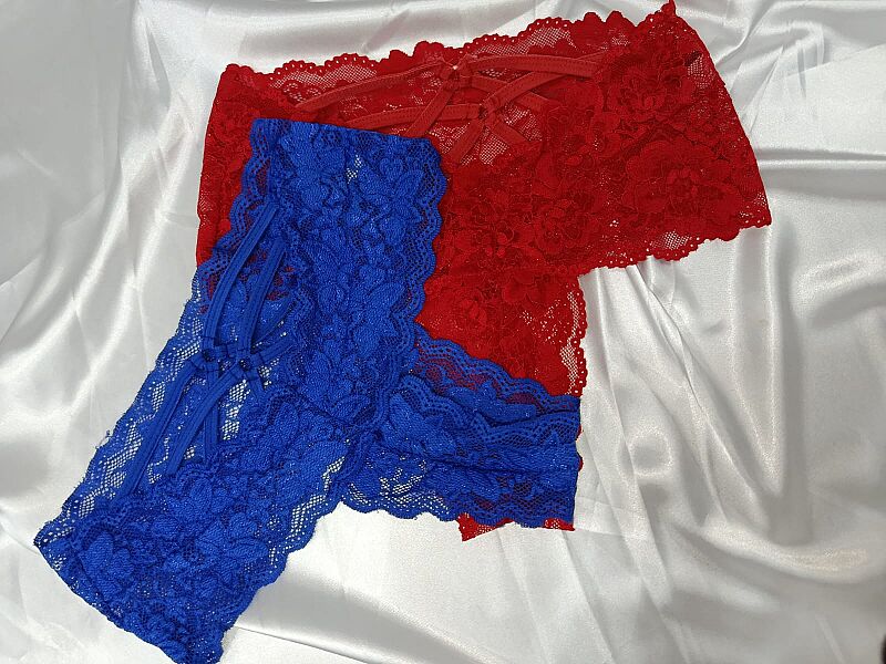 Venlisa Çapraz Bantlı Dantelli Yüksek Bel Tanga V6102 - 8