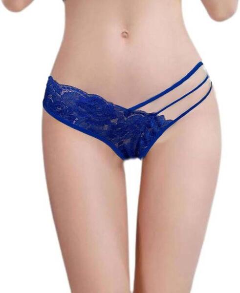 Dantelli Şerit Detaylı String Külot V6200