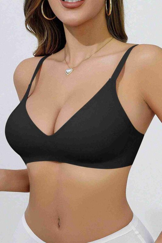 Dikişsiz Balensiz Desteksiz Lazer Kesim İzbırakmaz Görünmez Sütyen - 1