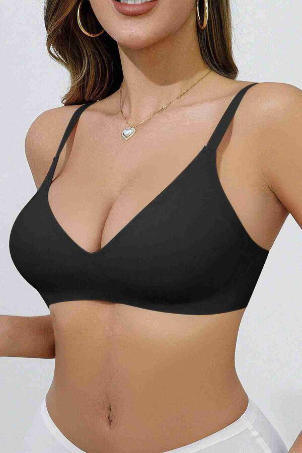 Dikişsiz Balensiz Desteksiz Lazer Kesim İzbırakmaz Görünmez Sütyen - 1