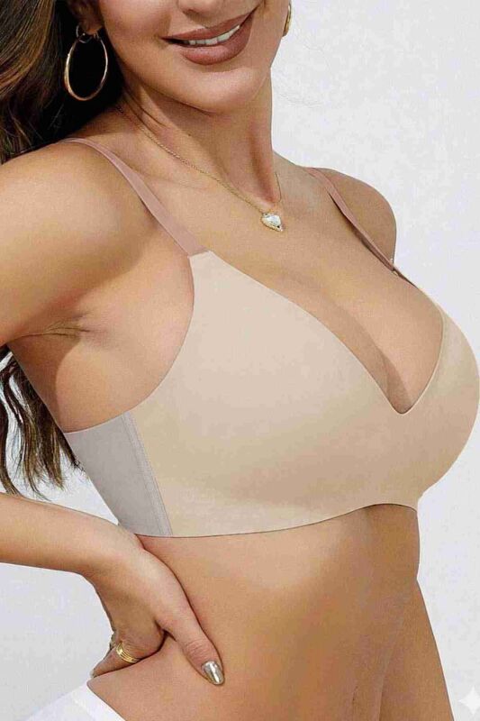 Dikişsiz Balensiz Desteksiz Lazer Kesim İzbırakmaz Görünmez Sütyen - 8