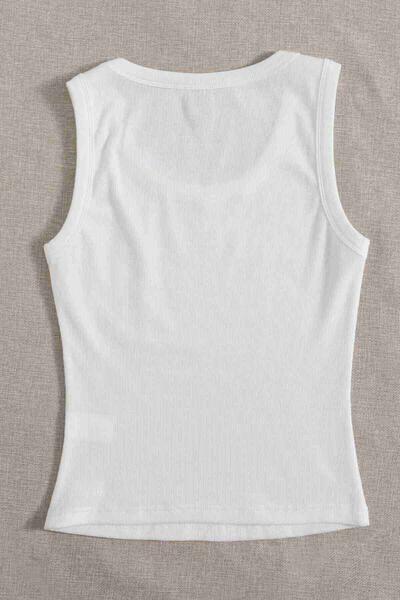 Düz Renk Kadın Kolsuz Bluz Crop Top