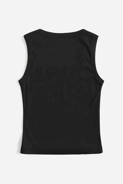 Düz Renk Kadın Kolsuz Bluz Crop Top
