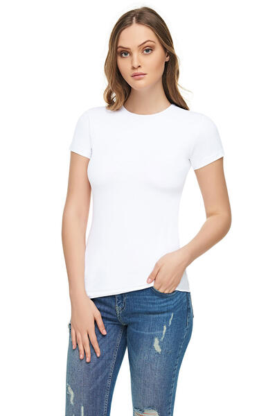 Women's Elastane Half Sleeve T-Shirt ELT2202