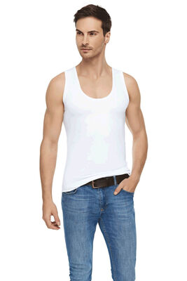Male Modal Elastane Undershirt ELT1201 - Thumbnail