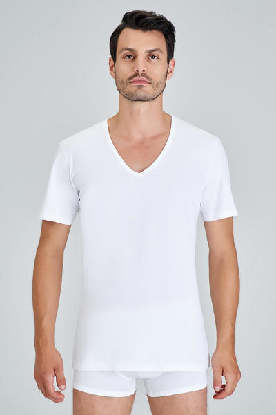 Enrico V Yaka 2'li Erkek T-Shirt