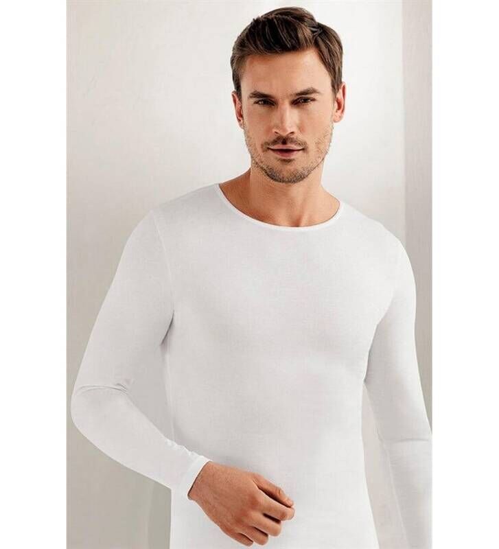 Erkek Likralı Uzun Kol O Yaka - Şahinler