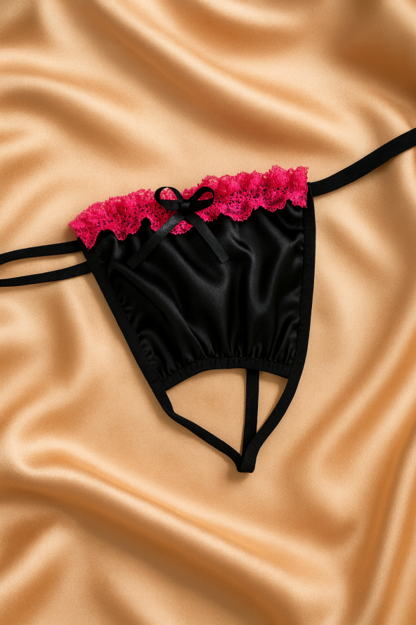 Venlisa Fiyonk Detaylı Saten G-String V6801 - 1