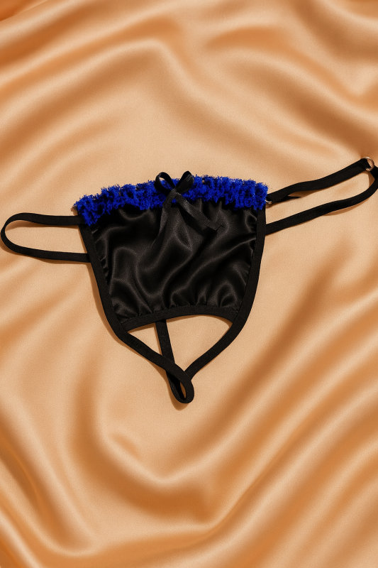 Venlisa Fiyonk Detaylı Saten G-String V6801 - 5